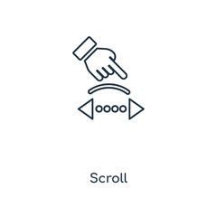 scroll icon vector