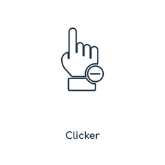 clicker icon vector