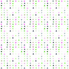 Abstract seamless pattern background with multi-colored varied triangles.