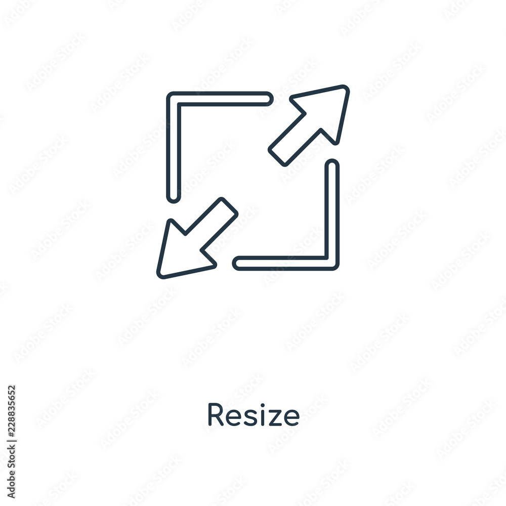 Poster resize icon vector