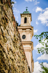 Leopoldsberg hill Church, tourist attraction Austria Vienna