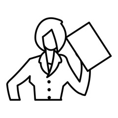 avatar businesswoman icon 