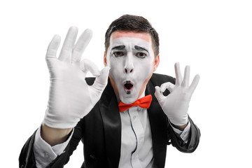Man showing OK gesture