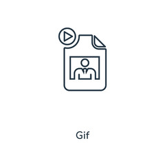 gif icon vector