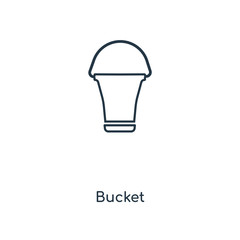 Obraz premium bucket icon vector