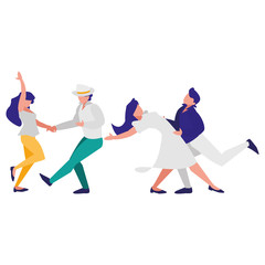 Obraz premium people dancing design