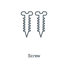 screw icon vector