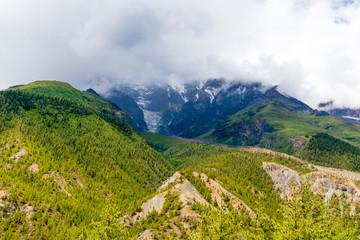 Fototapeta na wymiar Nature view in Annapurna Conservation Area, Nepal