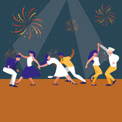 people dancing design