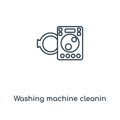 washing machine cleanin icon vector