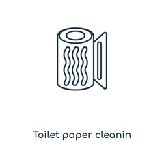 toilet paper cleanin icon vector
