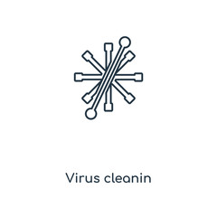 virus cleanin icon vector