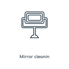 mirror cleanin icon vector