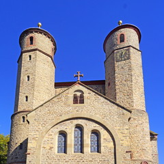Fototapeta na wymiar Stiftskirche in BAD MÜNSTEREIFEL ( Eifel ) 