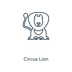 circus lion icon vector