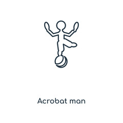 acrobat man icon vector