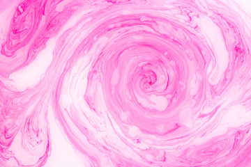 Fototapeta premium Abstract paint ink, psychedelic background. Colorful spots on water surface.