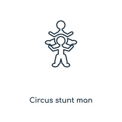 circus stunt man icon vector