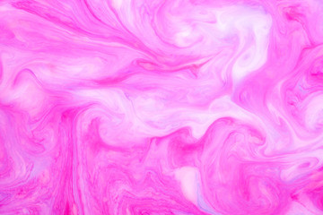 Fototapeta premium Abstract paint ink, psychedelic background. Colorful spots on water surface.