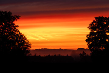Fototapeta premium Autumn Blue Hour