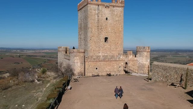 Castle Medieval Drone Aerial shoot