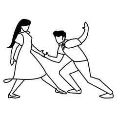 couple of dancers design