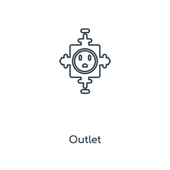 outlet icon vector