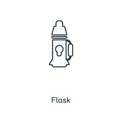flask icon vector