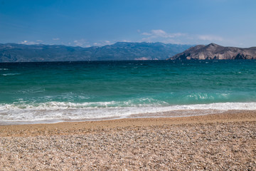 Seaside in Baska, island Krk, Croatia