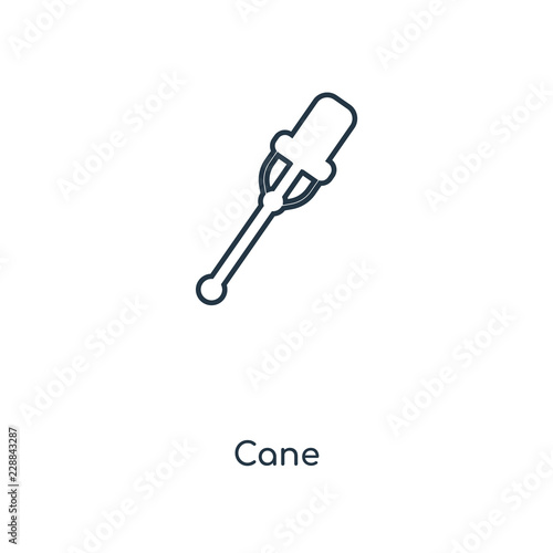 cane concept line icon linear cane concept outline symbol design