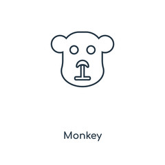 monkey icon vector