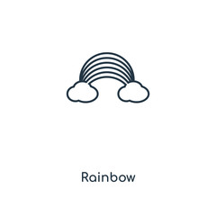 rainbow icon vector