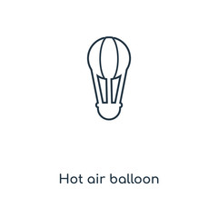 hot air balloon icon vector