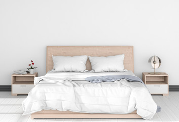 Fototapeta na wymiar 3D render of interior bedroom