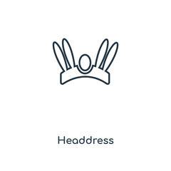 Naklejka na ściany i meble headdress icon vector