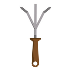 gardening rake tool icon