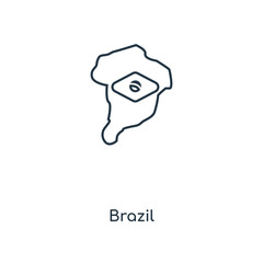 brazil icon vector