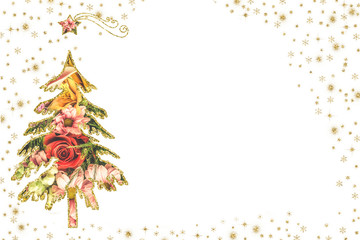 Christmas cards white background.