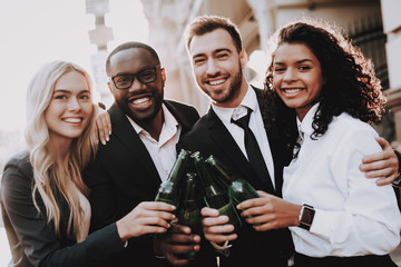 Curly. Alcoholic Beverage. Company. Young People.