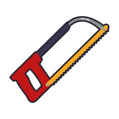 hacksaw tool isolated icon