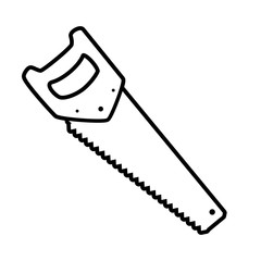 carpentry saw tool icon
