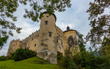 Fototapeta na wymiar castle in Nidzica, Poland