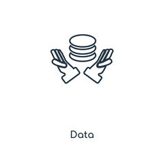 Fototapeta premium data icon vector
