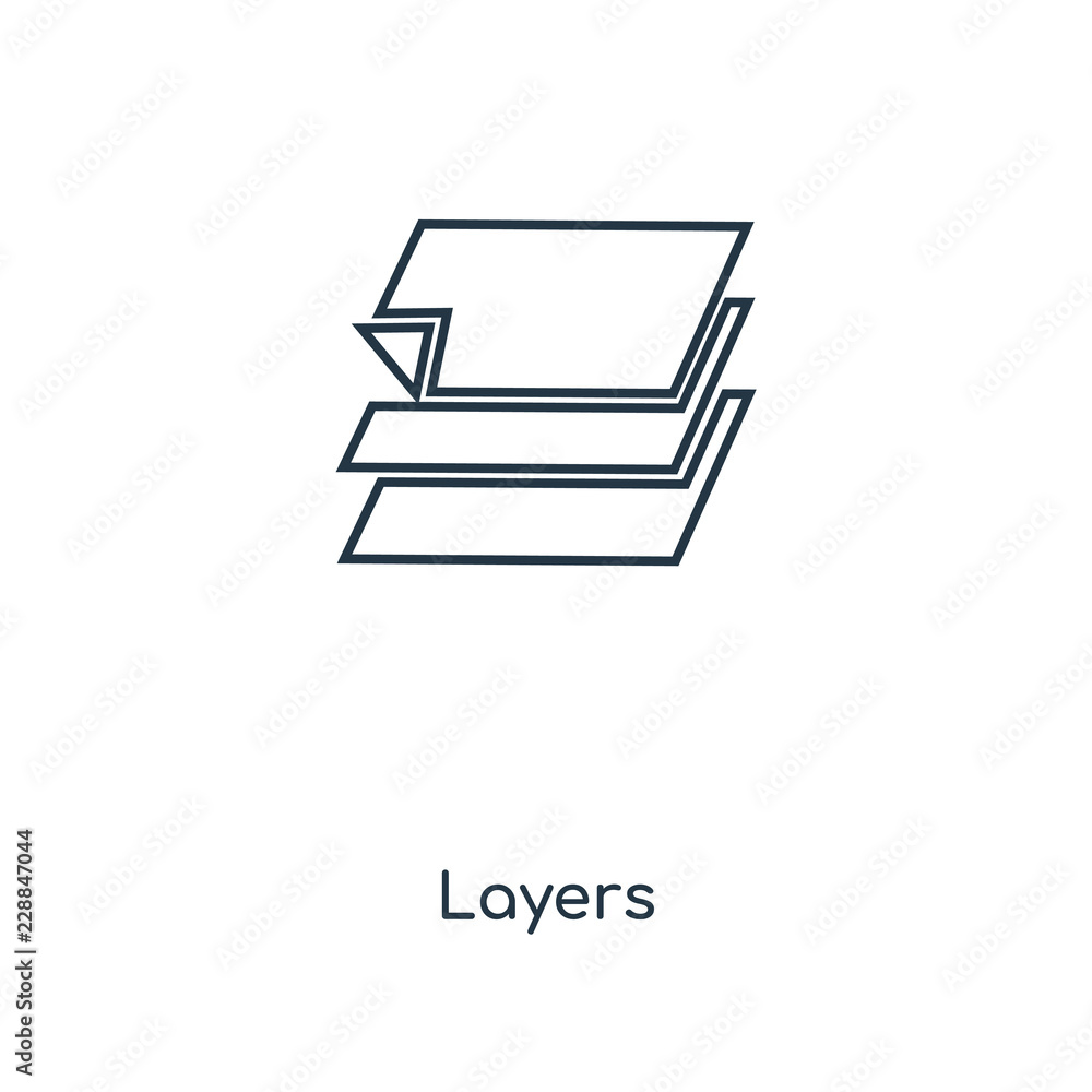 Poster layers icon vector