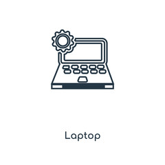 laptop icon vector