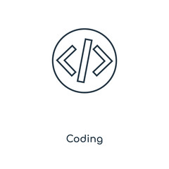 coding icon vector