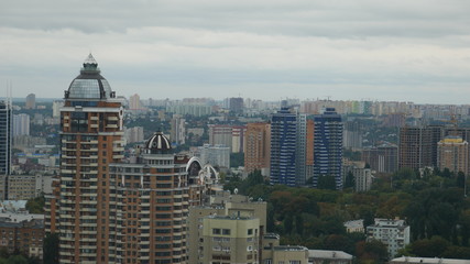 Fototapeta premium Building Kiev with multi-apartment buildings