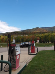 Tankstelle am Fuße des Mt Washington, New Hampshire