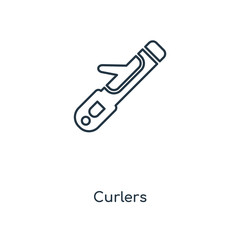 curlers icon vector