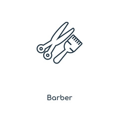 barber icon vector